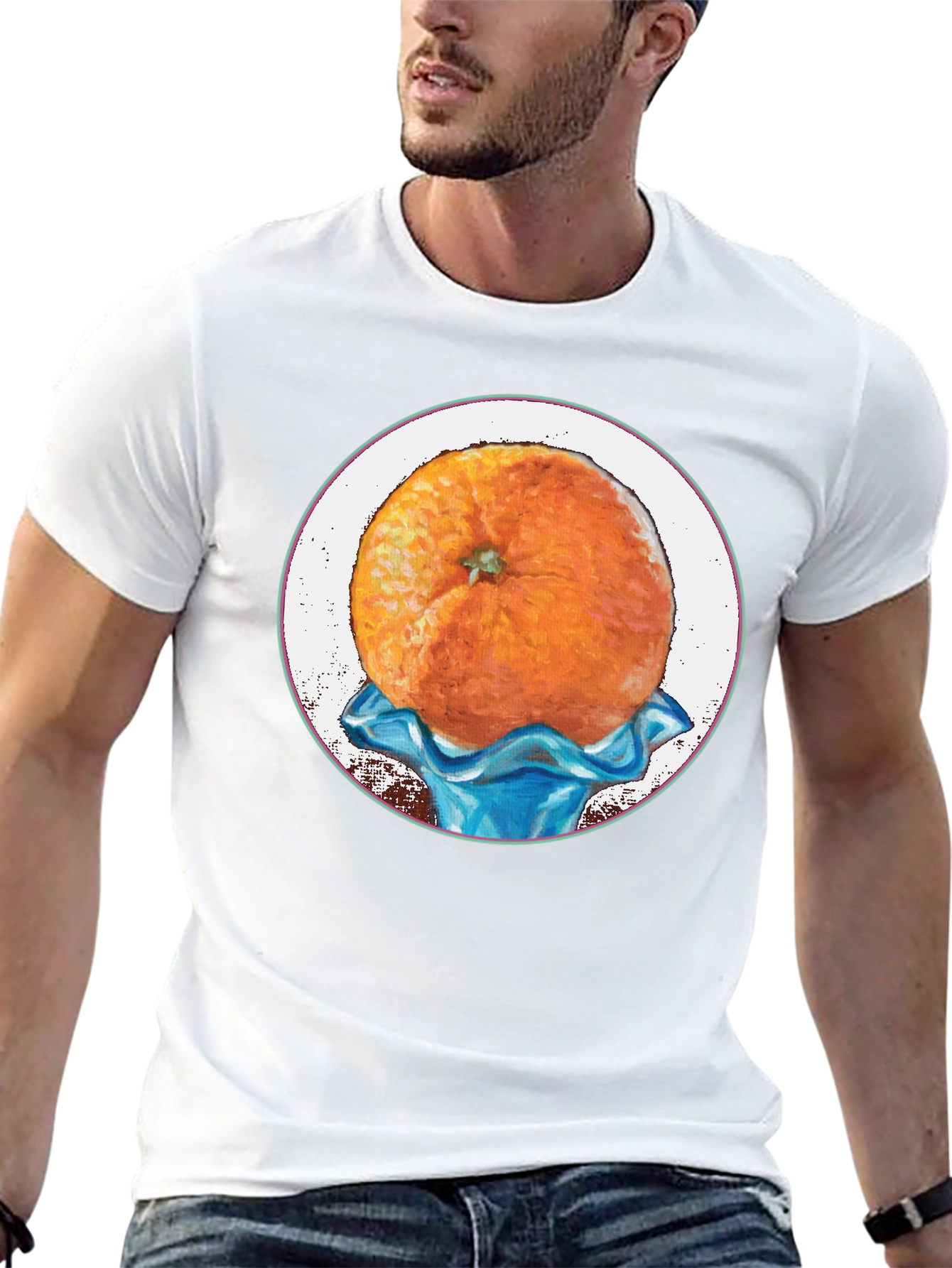 Orange Fruit Graphic Tee - Unique Design