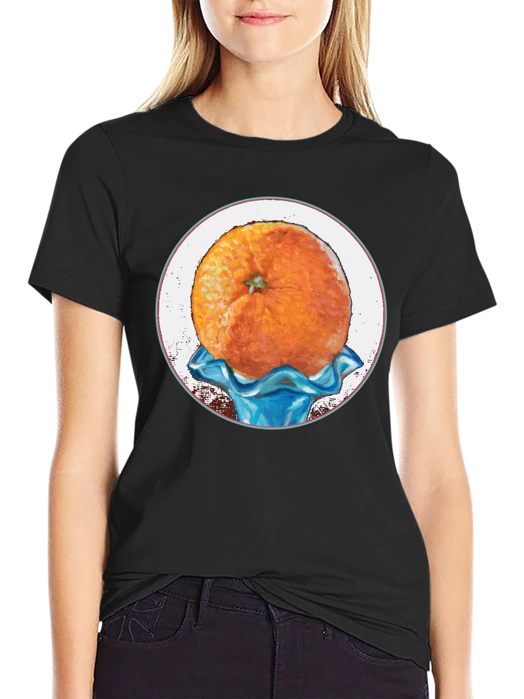 Orange Fruit Graphic Tee - Unique Design