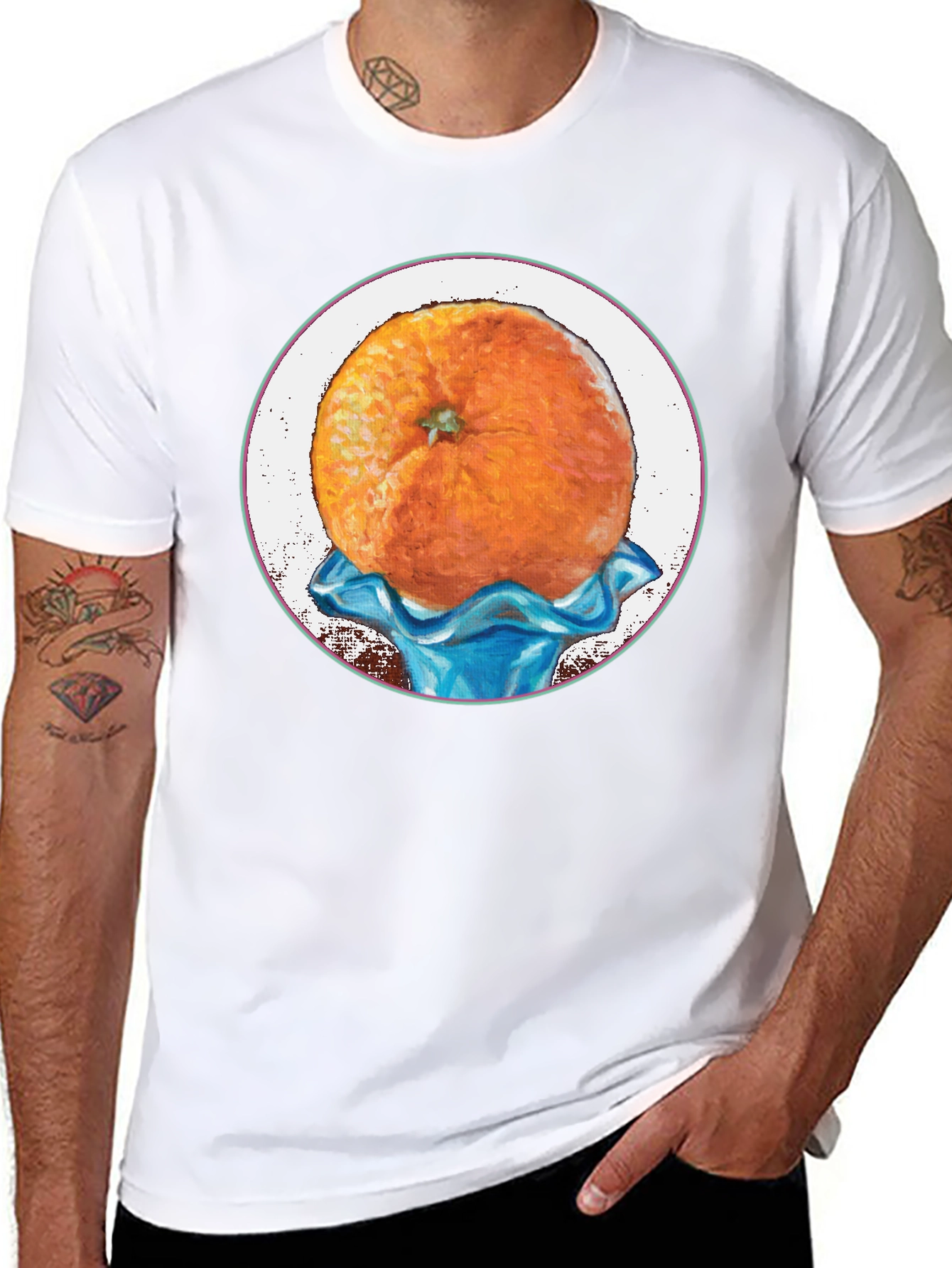 Orange Fruit Graphic Tee - Unique Design