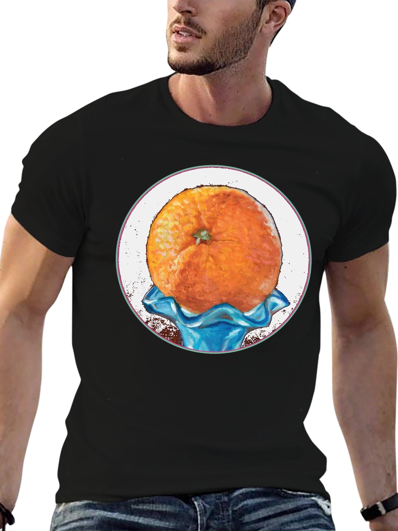 Orange Fruit Graphic Tee - Unique Design