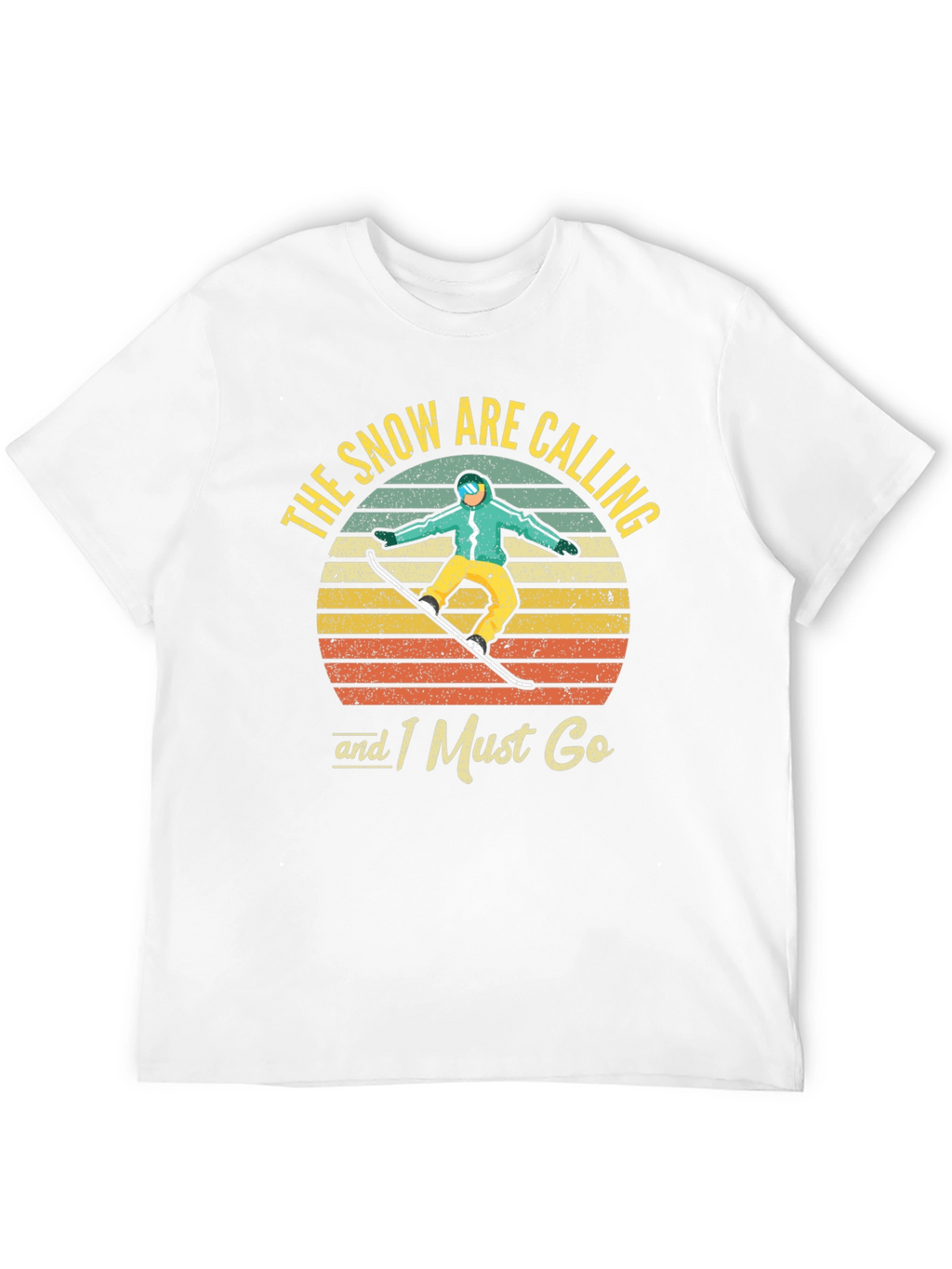 Snowboarder Retro Graphic T-Shirt