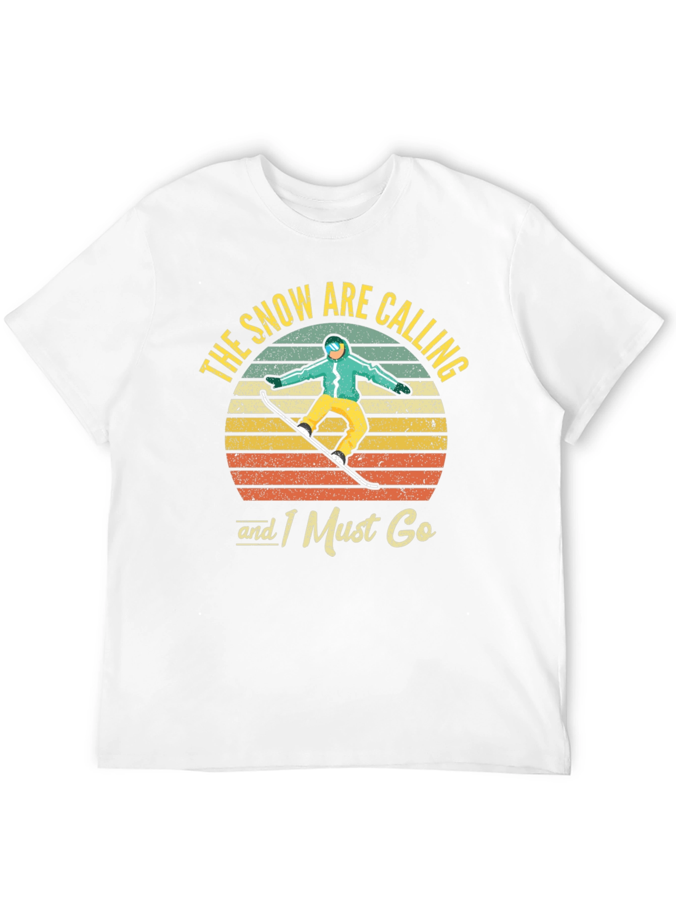 Snowboarder Retro Graphic T-Shirt