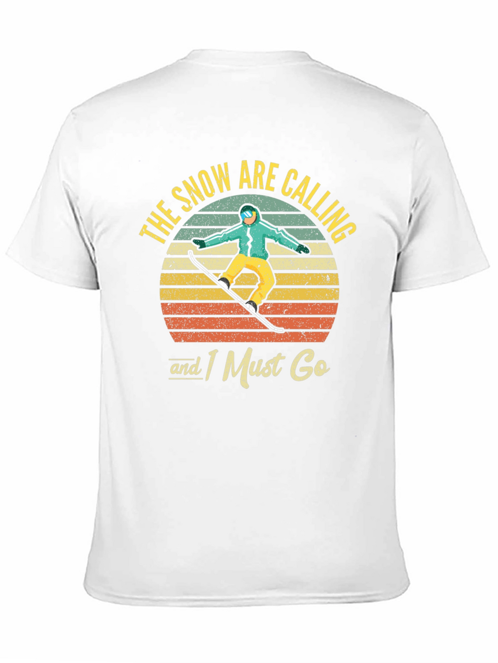 Snowboarder Retro Graphic T-Shirt