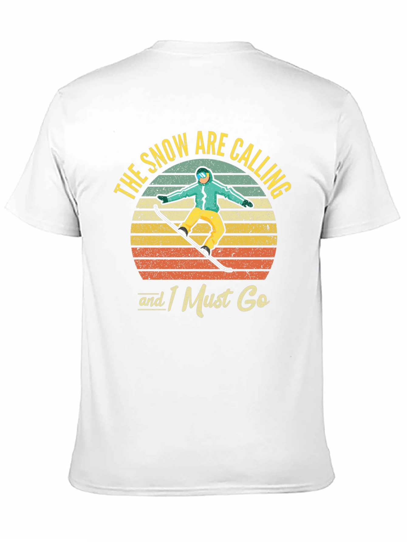 Snowboarder Retro Graphic T-Shirt