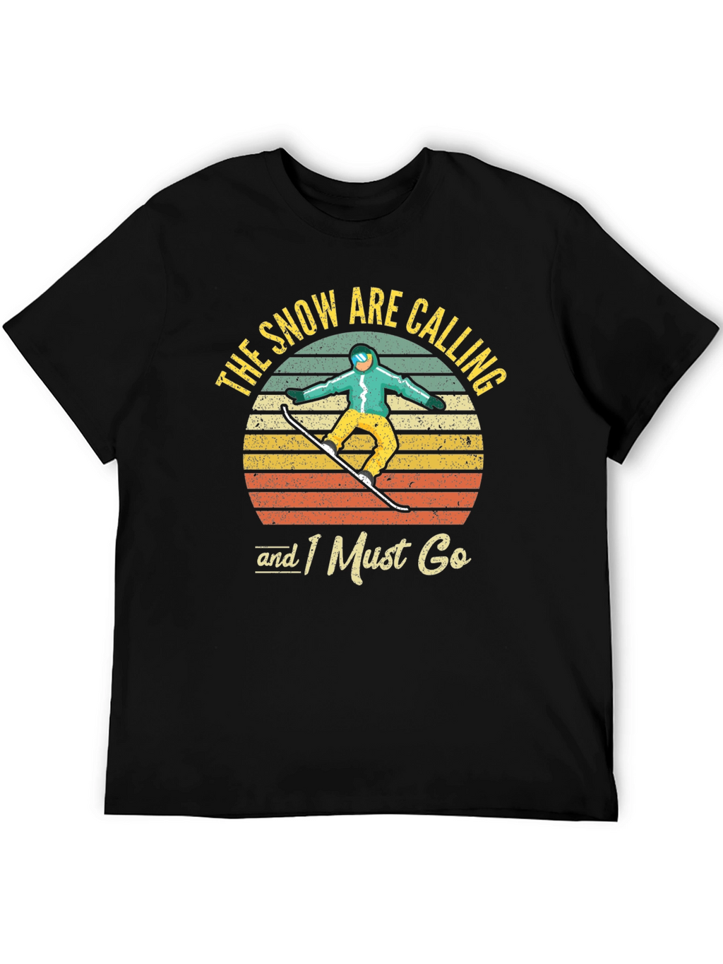 Snowboarder Retro Graphic T-Shirt
