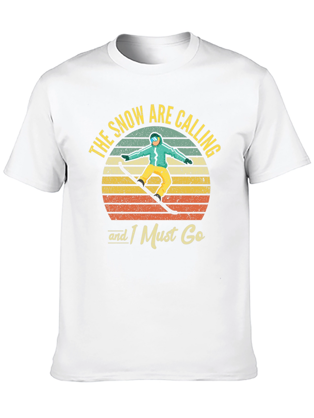Snowboarder Retro Graphic T-Shirt