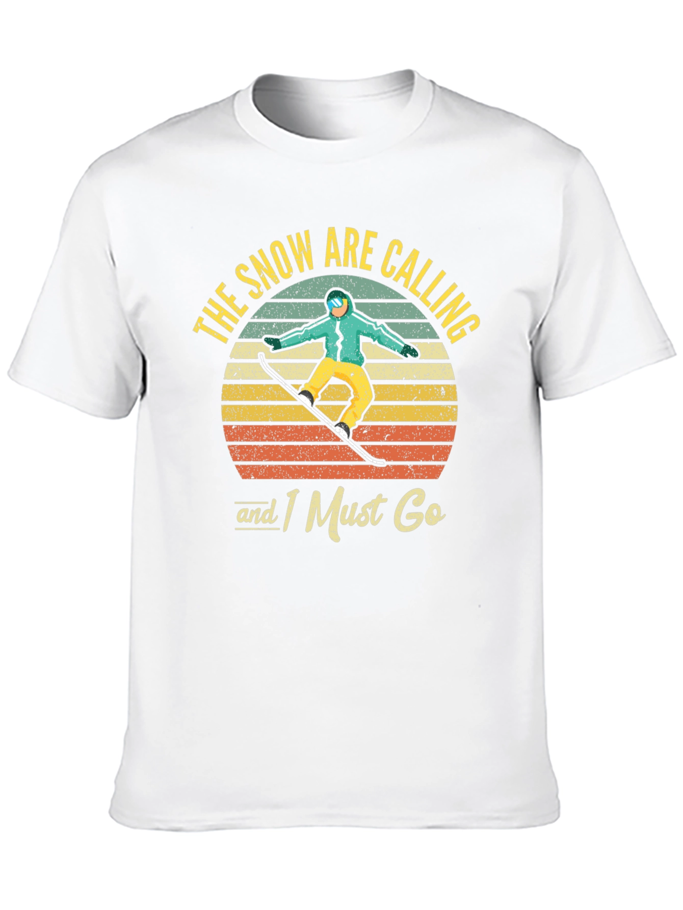 Snowboarder Retro Graphic T-Shirt