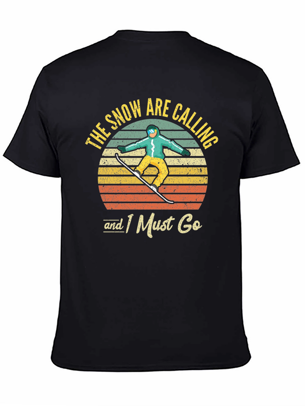 Snowboarder Retro Graphic T-Shirt