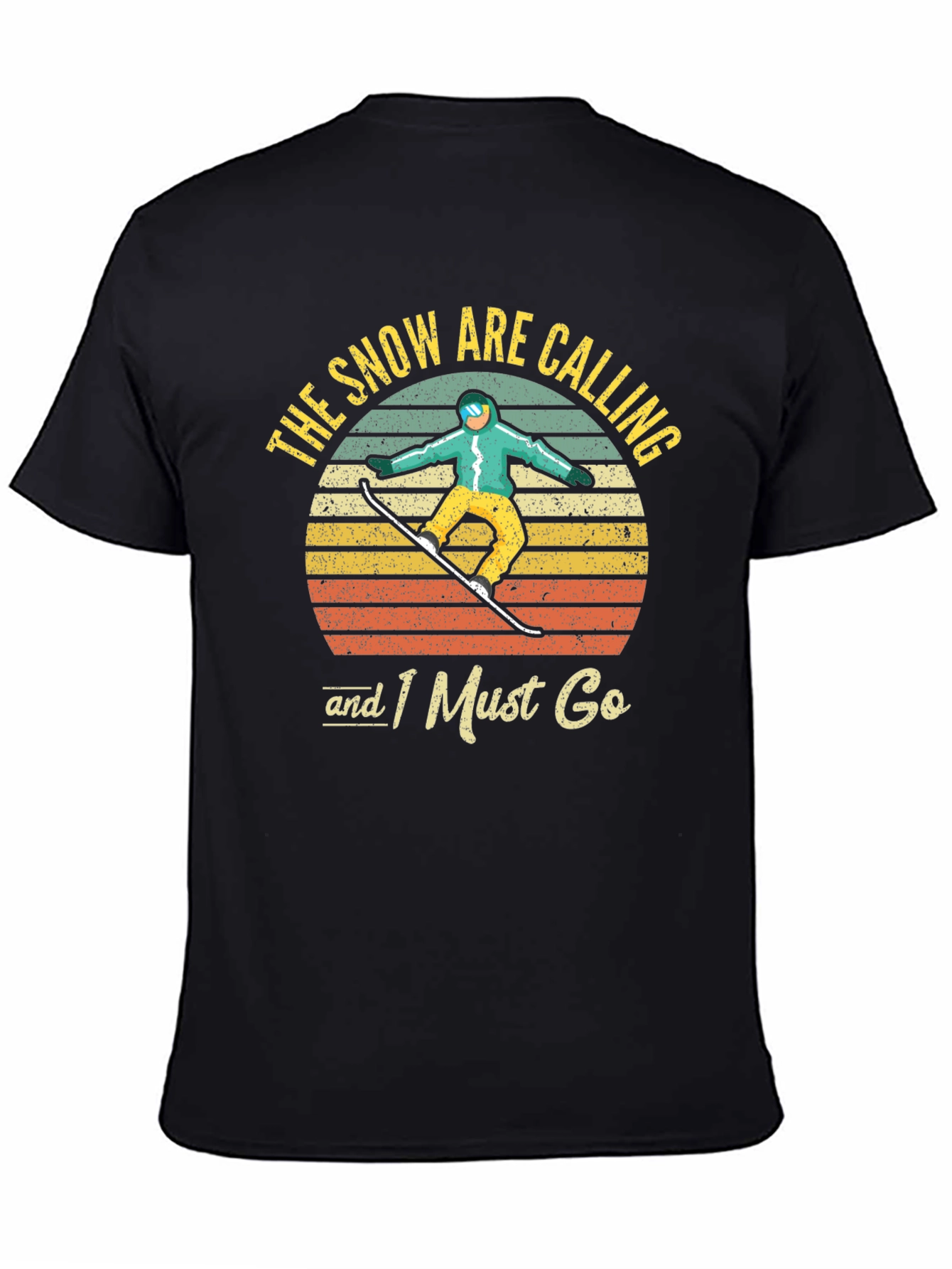 Snowboarder Retro Graphic T-Shirt